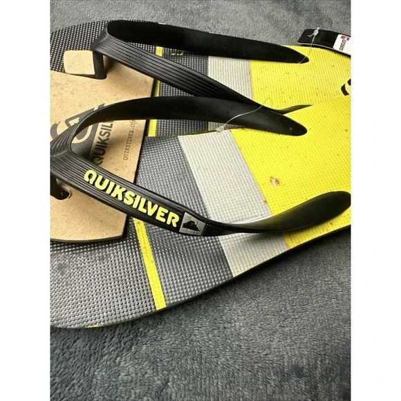 Quiksilver Men’s Molokai Sunset Flip Flop Black Sandals Size 12 - Picture 10 of 14